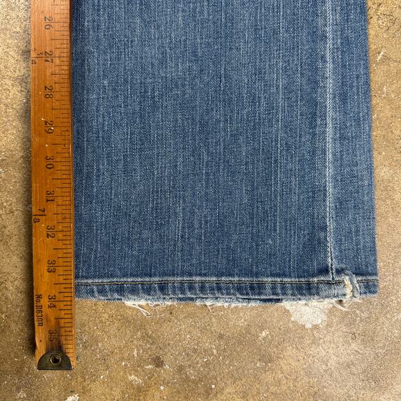 BKE Easy Street Stretch Bootcut Jeans Mens 34x33.5 Blue Faded Distressed Denim‎ - Picture 11 of 16